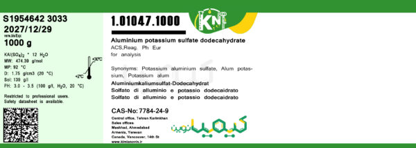 Aluminium potassium sulfate-dodecahydrate