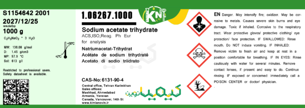 sodium aceate trihydrate